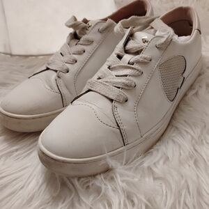 Kate Spade New York Fez Sneakers White Leather. Size 9 B